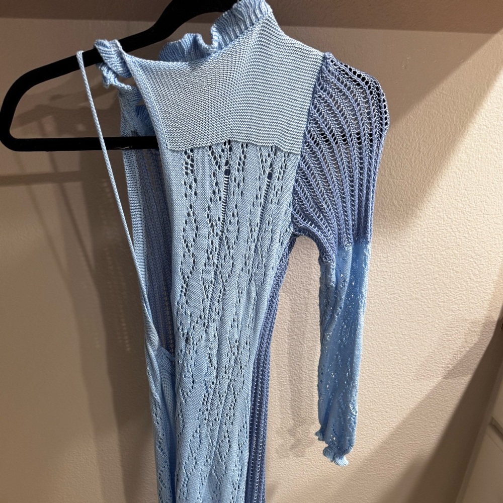 Elegant Blue Maxi Dress